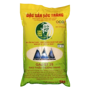 Gạo ST25 Ông Cua túi 5kg - Mẫu 2026