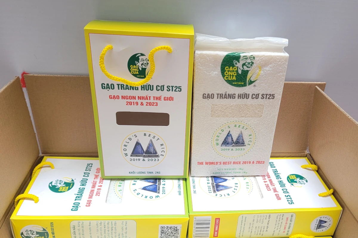 Gạo ST25 hữu cơ Ông Cua