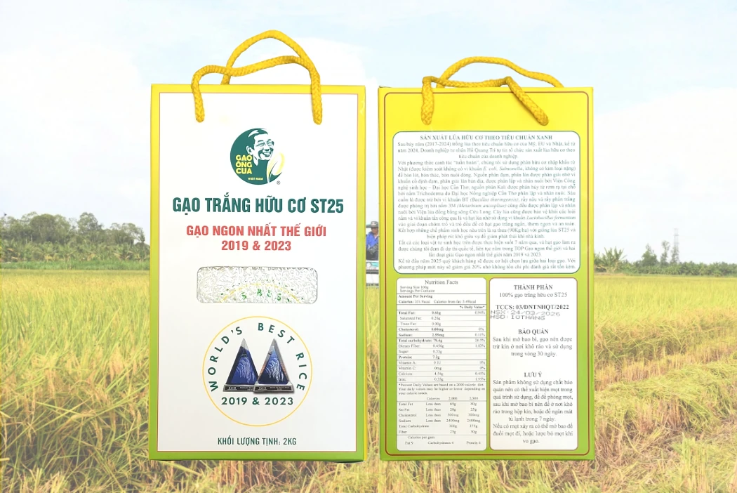 Gạo ST25 hữu cơ