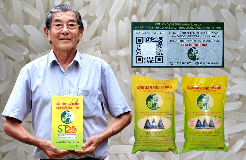 Gạo ST25 Ông Cua chính hãng